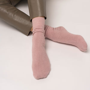 Possum Merino Wool HAMILTON Socks, Pink Marshmallow