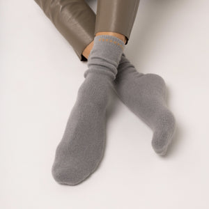 Possum Merino Wool HUKA Socks, Harbour Mist