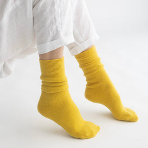 Possum Merino Wool HAMILTON Socks, Primrose