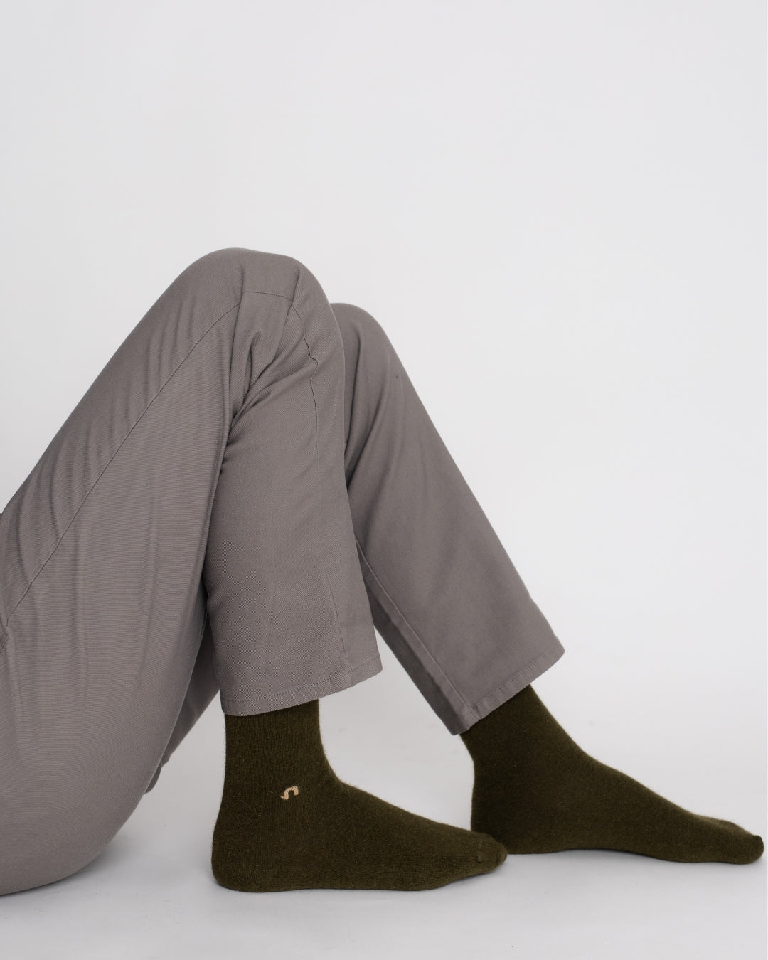Possum Merino Wool Socks | HAMILTON | Military Olive | Men