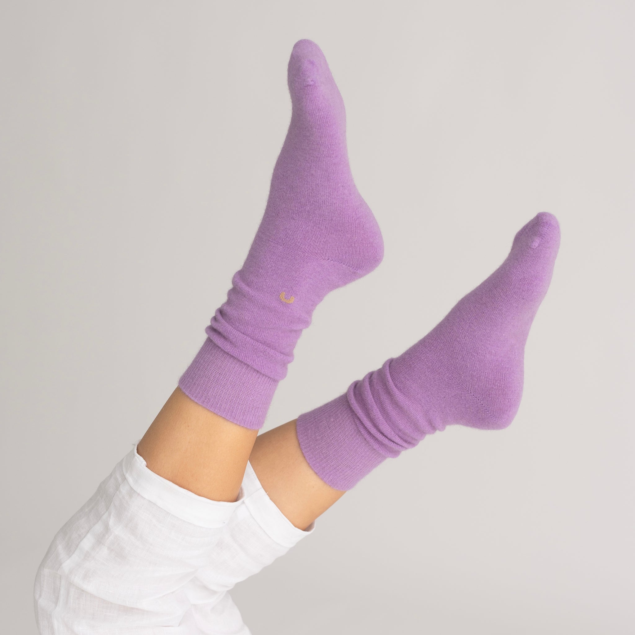 Possum Merino Wool HAMILTON Socks, Lilac Breeze