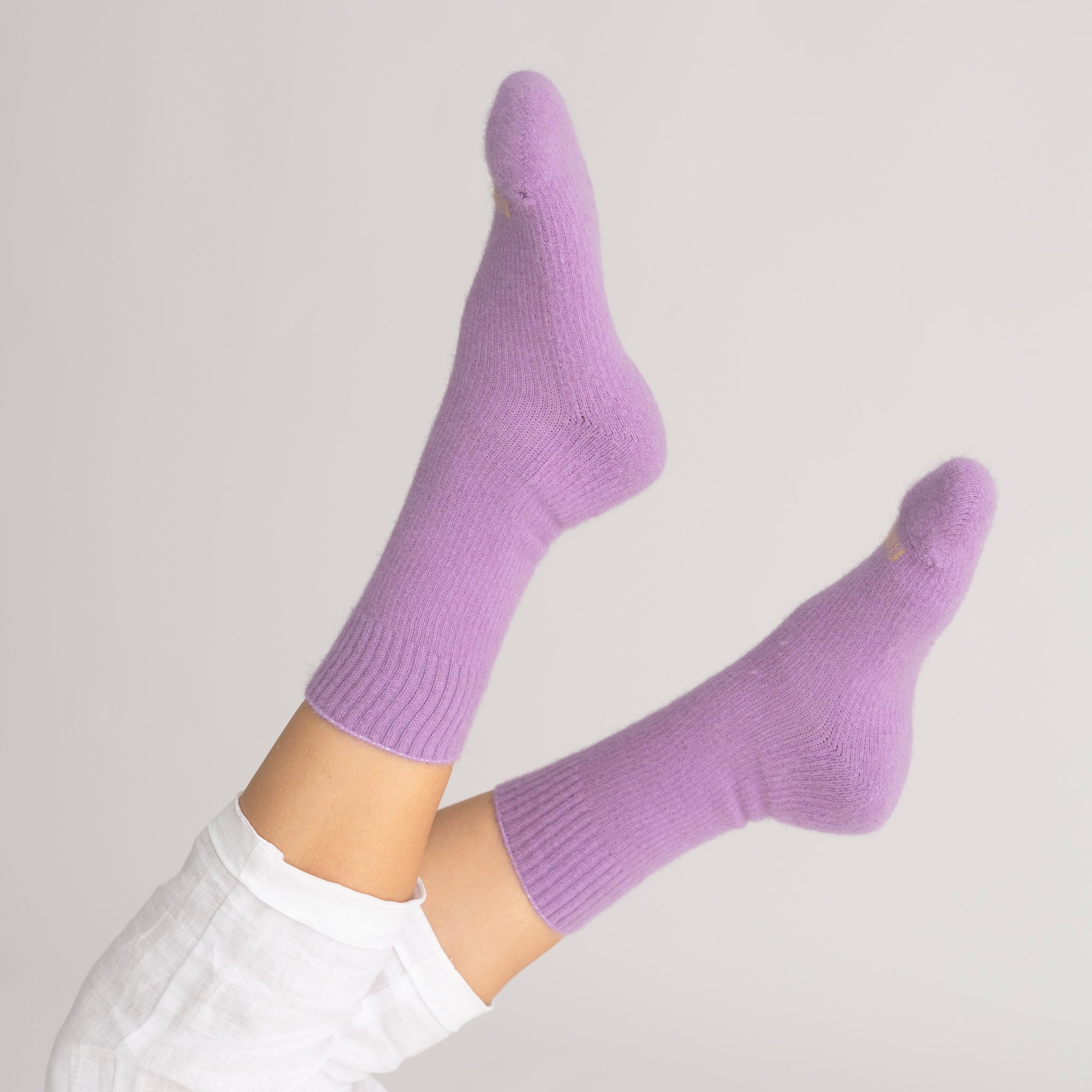 Possum Merino Wool PIHA Socks, Lilac Breeze