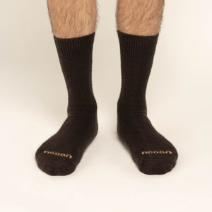 Possum Merino Wool PIHA Socks, Seal Brown Men