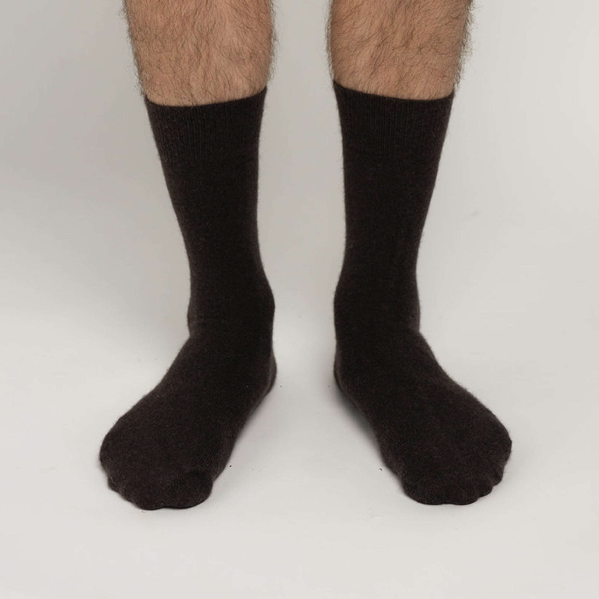 Possum Merino Wool HAMILTON Socks, Seal Brown Men