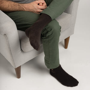 Possum Merino Wool HAMILTON Socks, Seal Brown Men
