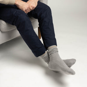 Possum Merino Wool HUKA Socks, Harbour Mist Men