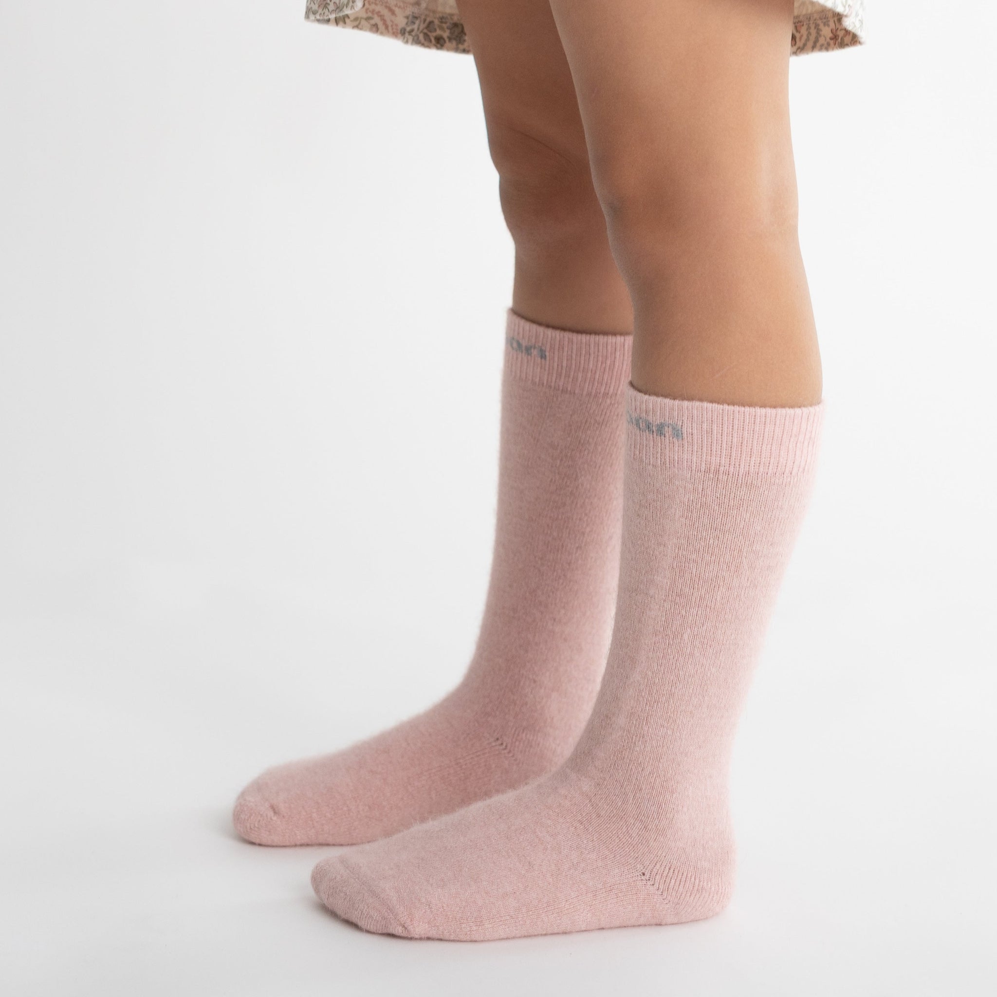Possum Merino Wool HUKA JUNIOR Socks, Rose Water