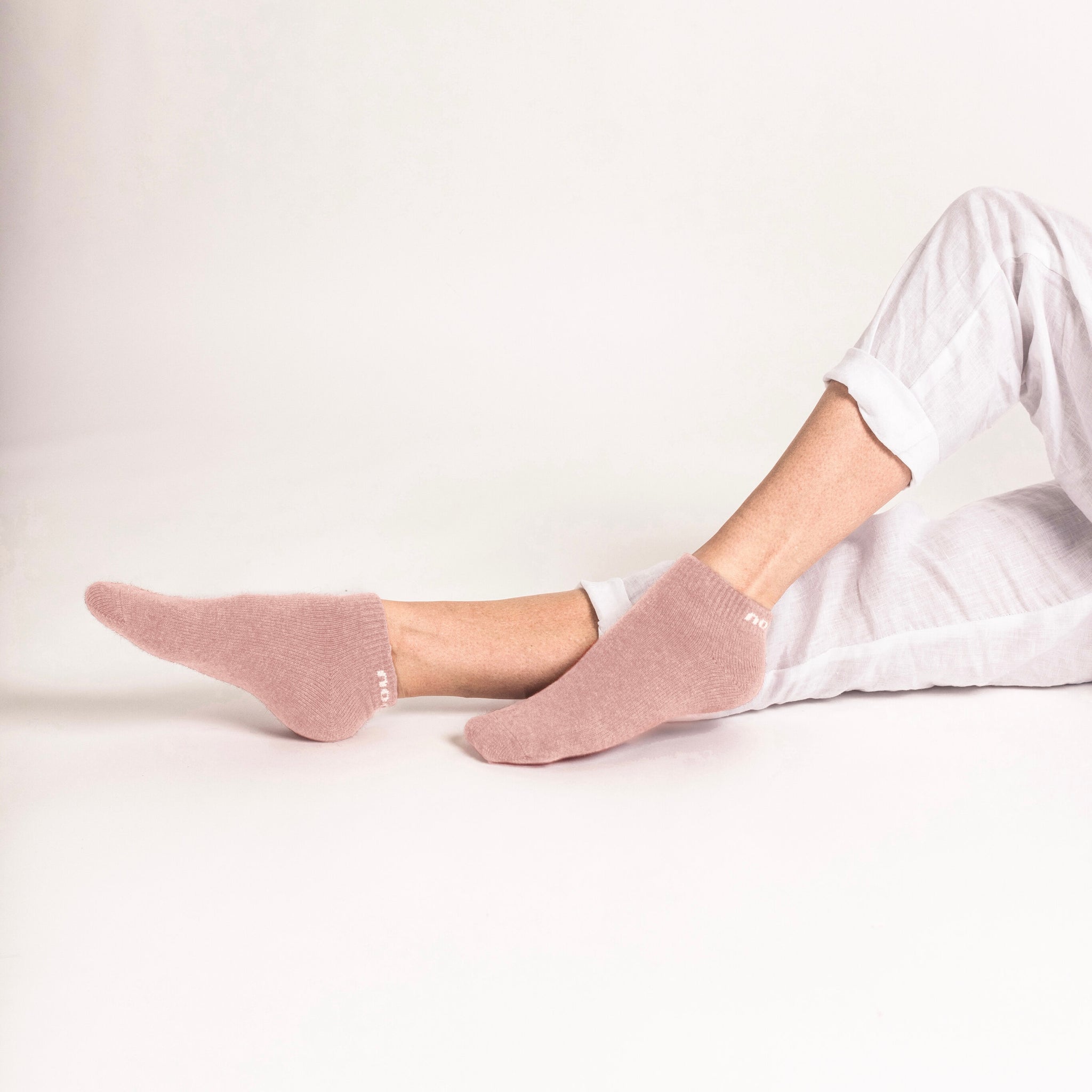 Possum Merino Wool NAPIER Socks, Pink Marshmallow