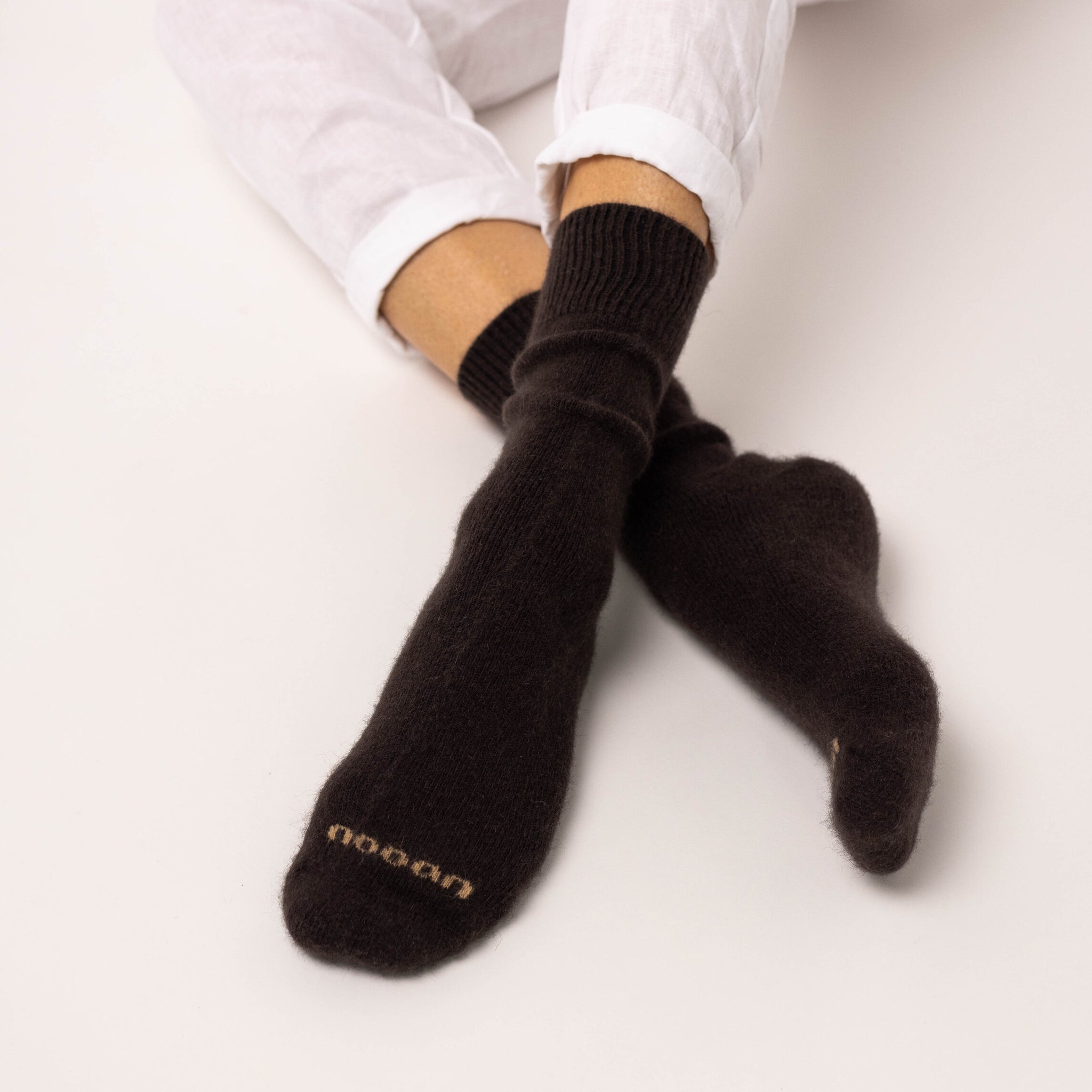 Possum Merino Wool PIHA Socks, Seal Brown