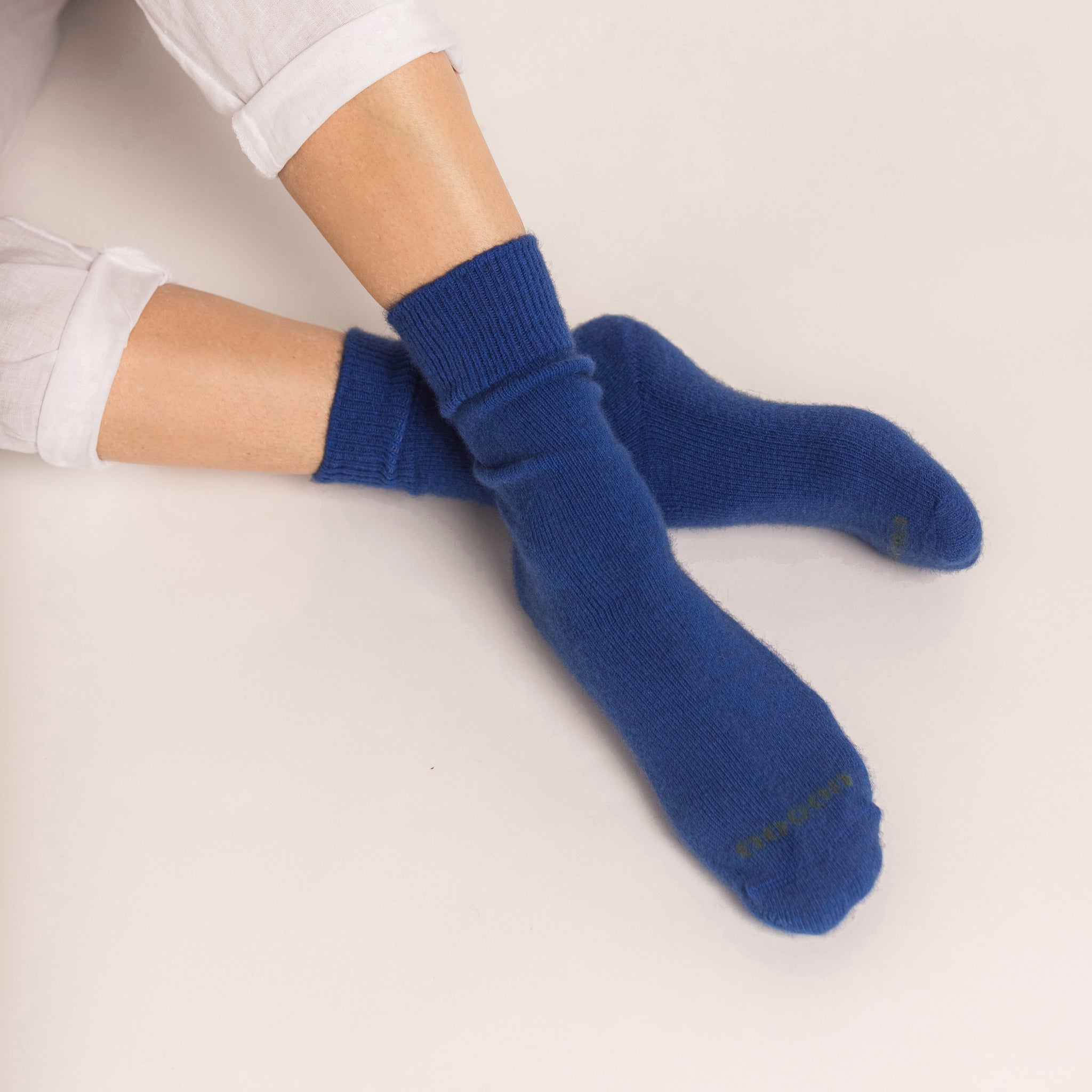Possum Merino Wool PIHA Socks, Lapis Blue