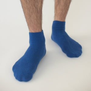 Possum Merino Wool NAPIER Socks, Lapis Blue Men