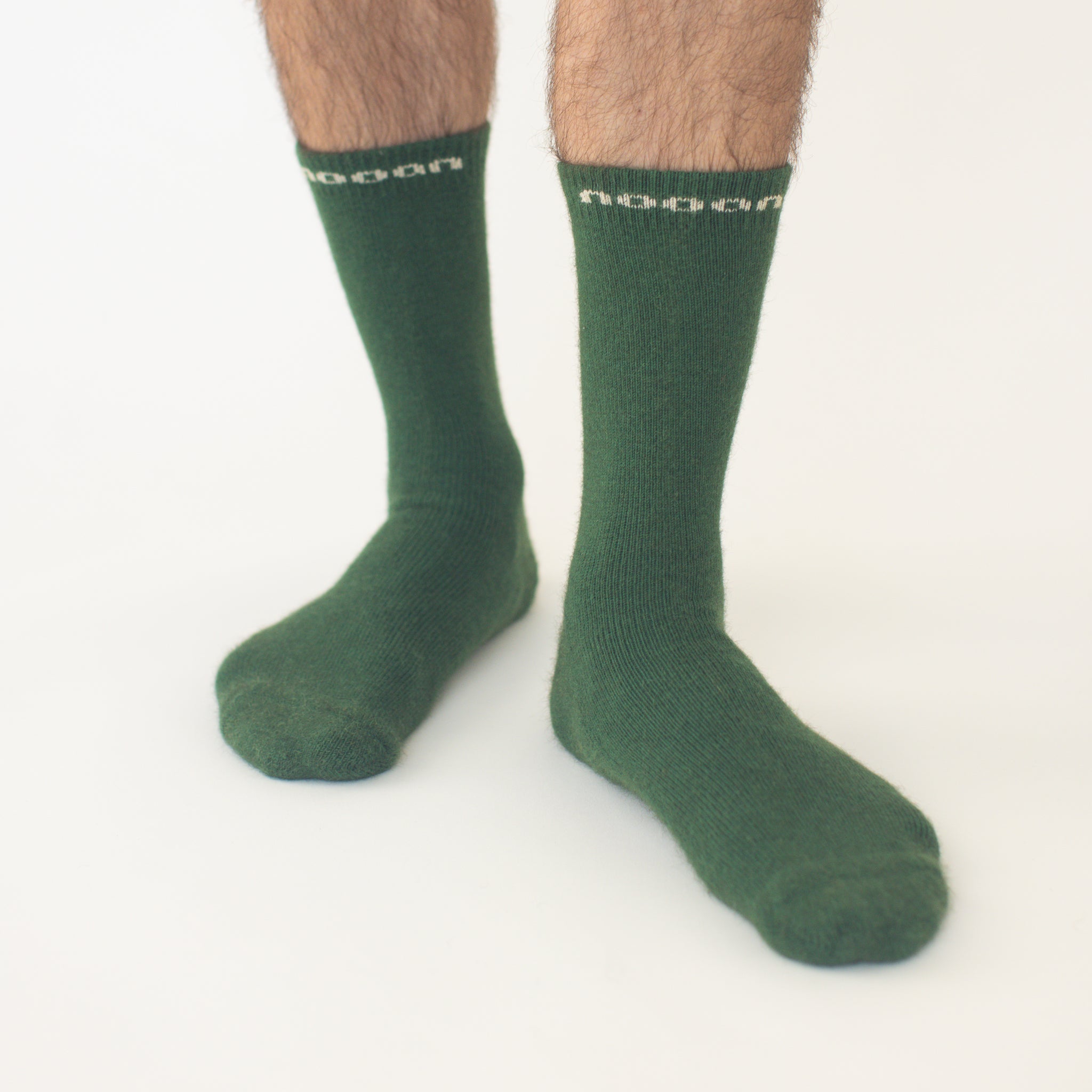 Possum Merino Wool HUKA Socks, Greener Pasture Men