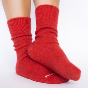 Possum Merino PIHA Socks, Scarlet Women's