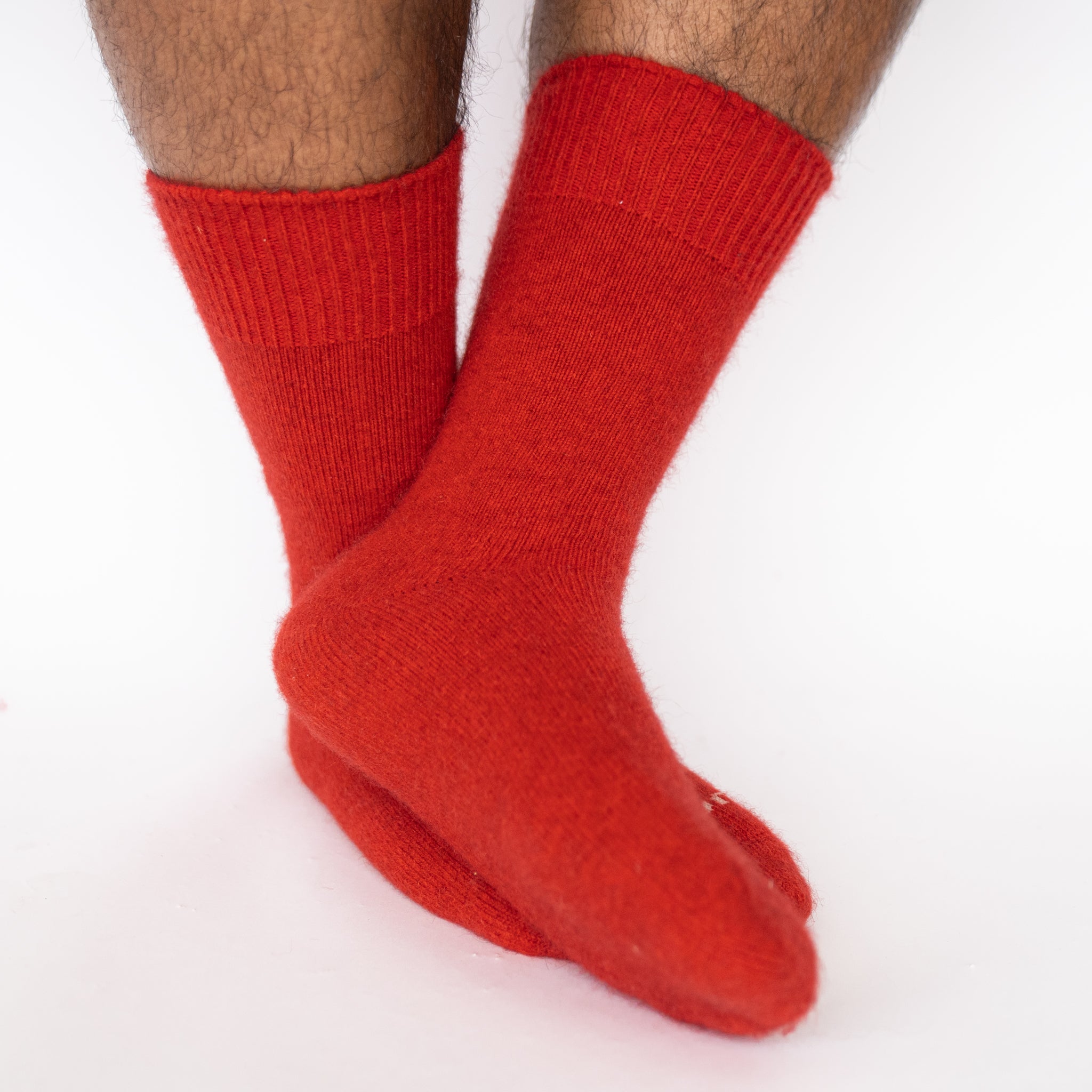 Possum Merino Wool PIHA Socks, Scarlet Men