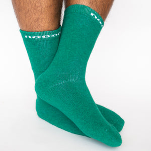 Possum Merino Wool HUKA Socks, Lush Meadow Men