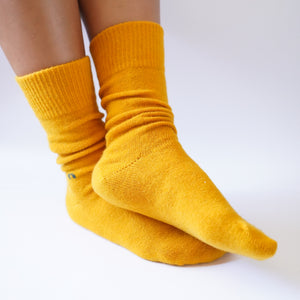 yellow merino wool possum socks new zealand